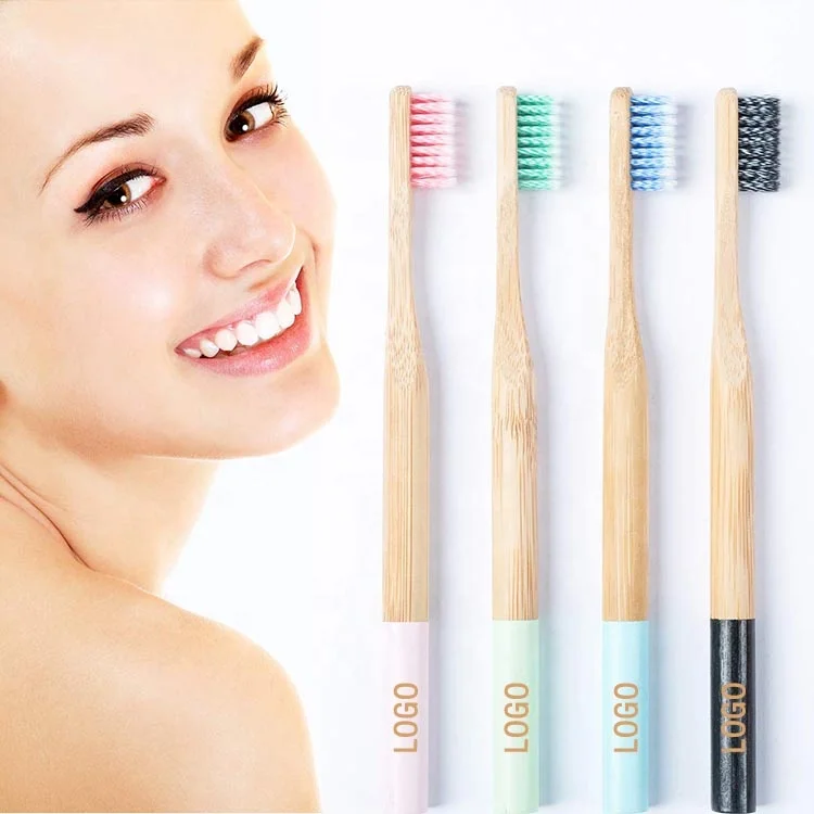 Китайская натуральная здоровая семейная комбинированная посылка с длинной ручкой, разлагаемая, 4 упаковки, производство бамбуковых зубных щеток