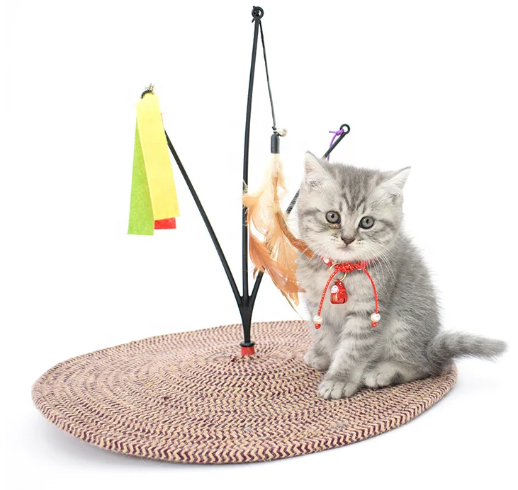 Leyou Pet new design cat scratcher toys sisal cat scratcher cat scratching mat