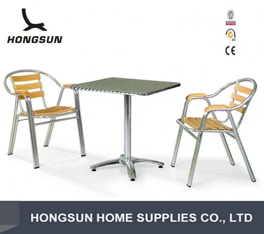 DT204B дешевый обеденный стол и стул уличная мебель