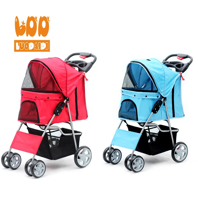 4 колеса собака коляска Оптовая поставка для домашних животных завод pet stroler бренд pet коляски