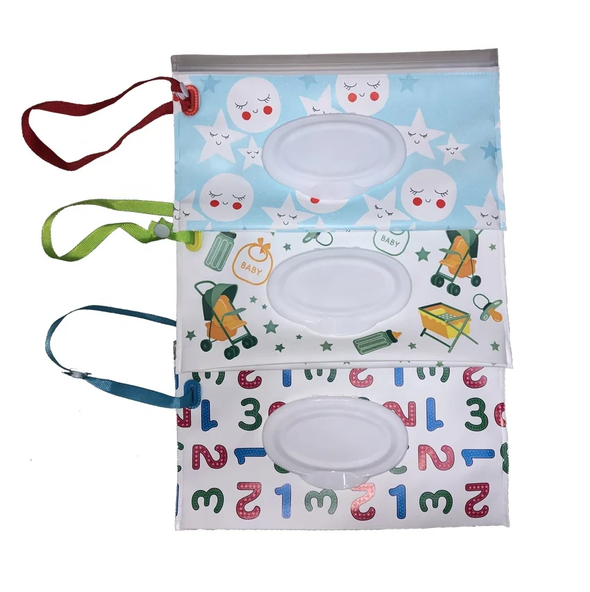 Многоразовые влажные салфетки, сумка для влажных салфеток, держатель для влажных салфеток для младенцев