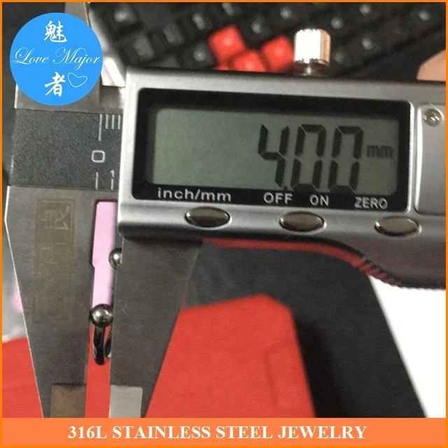 High Quality Shine Polished Fashion Fit Band Wire Ring With Ball Bead Stainless Steel Jewelry