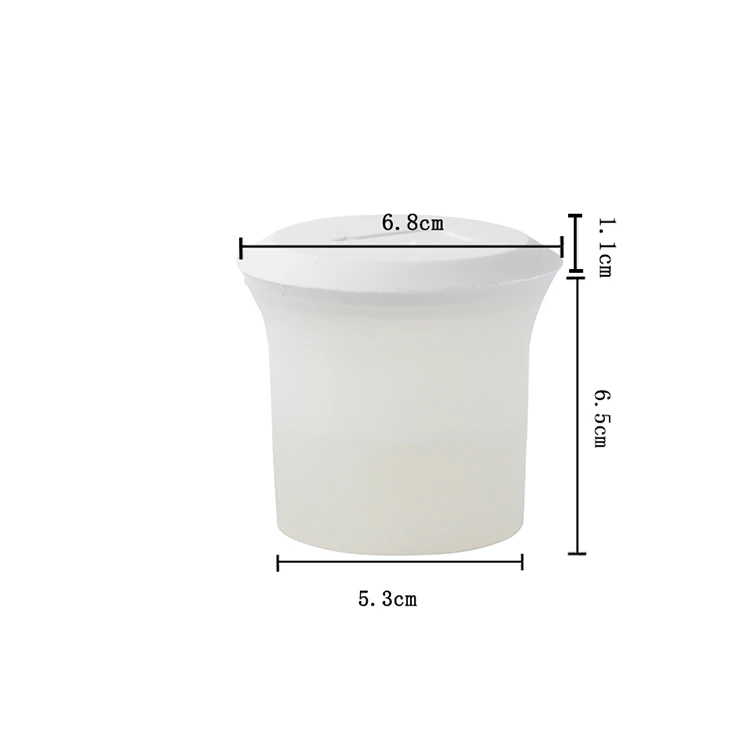 Food grade DIY custom logo single Polar bear shape ice cube maker silicone ice cream ball mold with cover