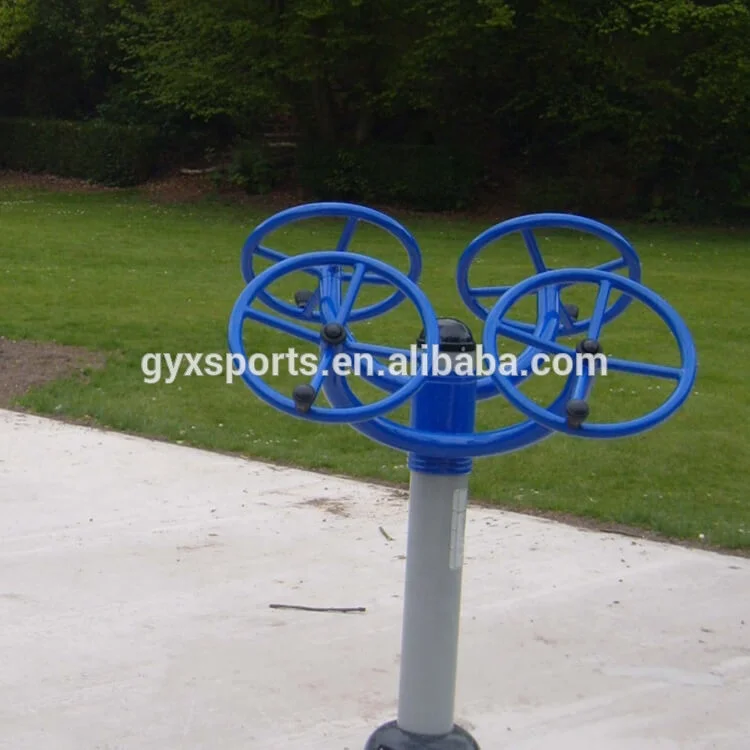 TUV  Certified Outdoor Fitness  Open Air Gym Equipment   Tai chi Wheel Spinners