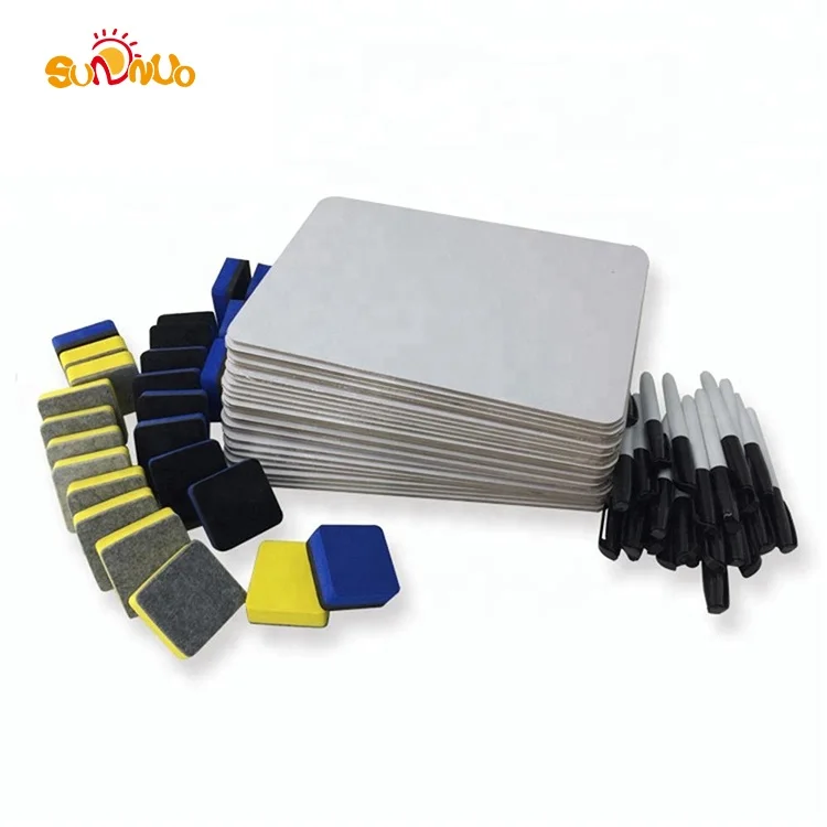 SUNNUO 2018 hot selling waterproof white kids Dry Erase lap Board for play tray bonus