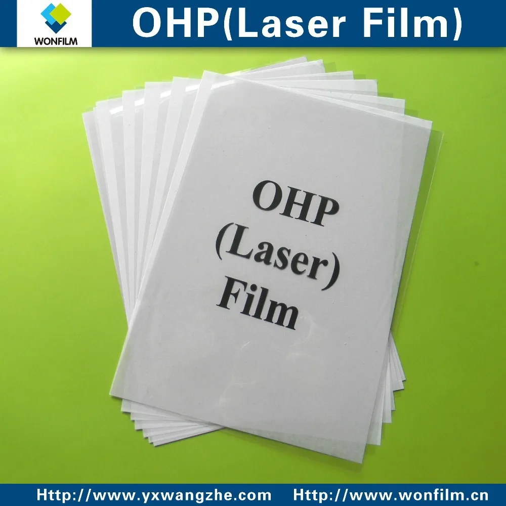 Transparent  Clear Environmental friendly  pet  laser printing OHP  film A3 297*420mm,100 mic ,100pcs/bag