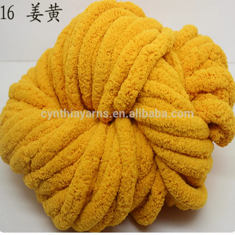 Cynthia 100% Velvet Chenille Yarn Super Chunky Yarn and Washable by Machine