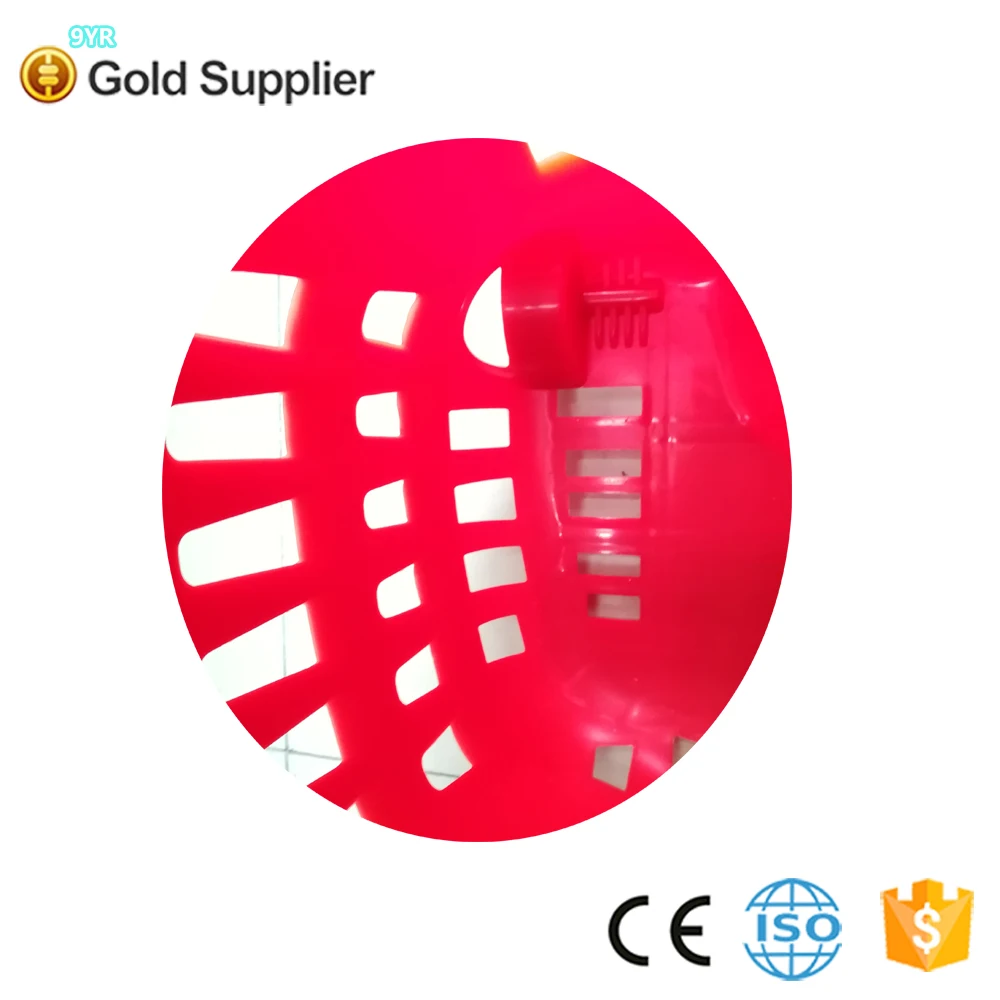 hot selling plastic shopping rolling hand basket with wheels