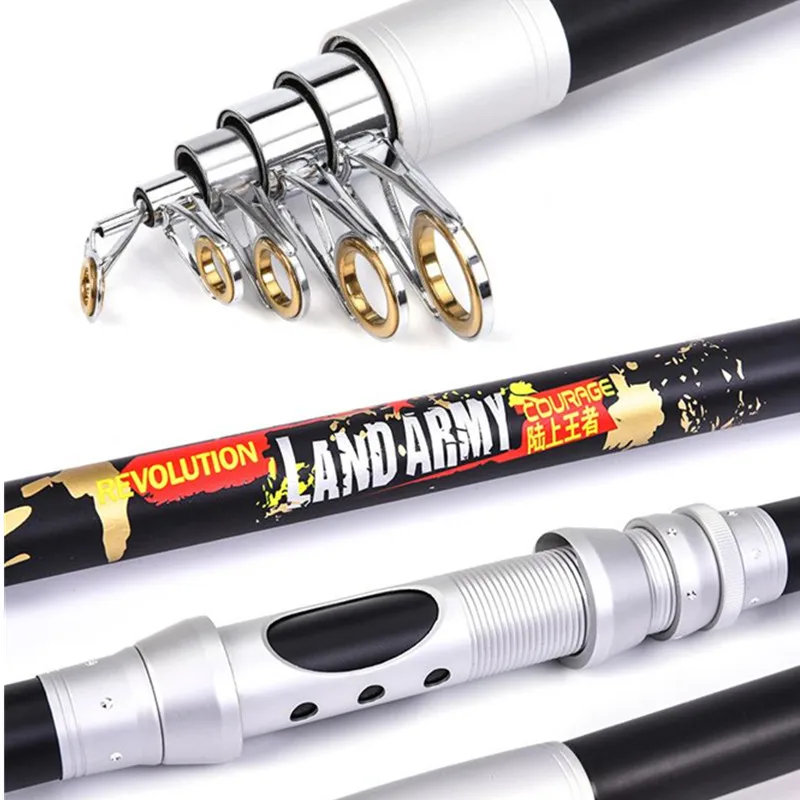 High Carbon Saltwater Telescopic Fishing Rod Super Hard Ultra Light Rod Carbon 2.1m 2.7m 3.3m Fishing Rod Spinning Fishing Pole