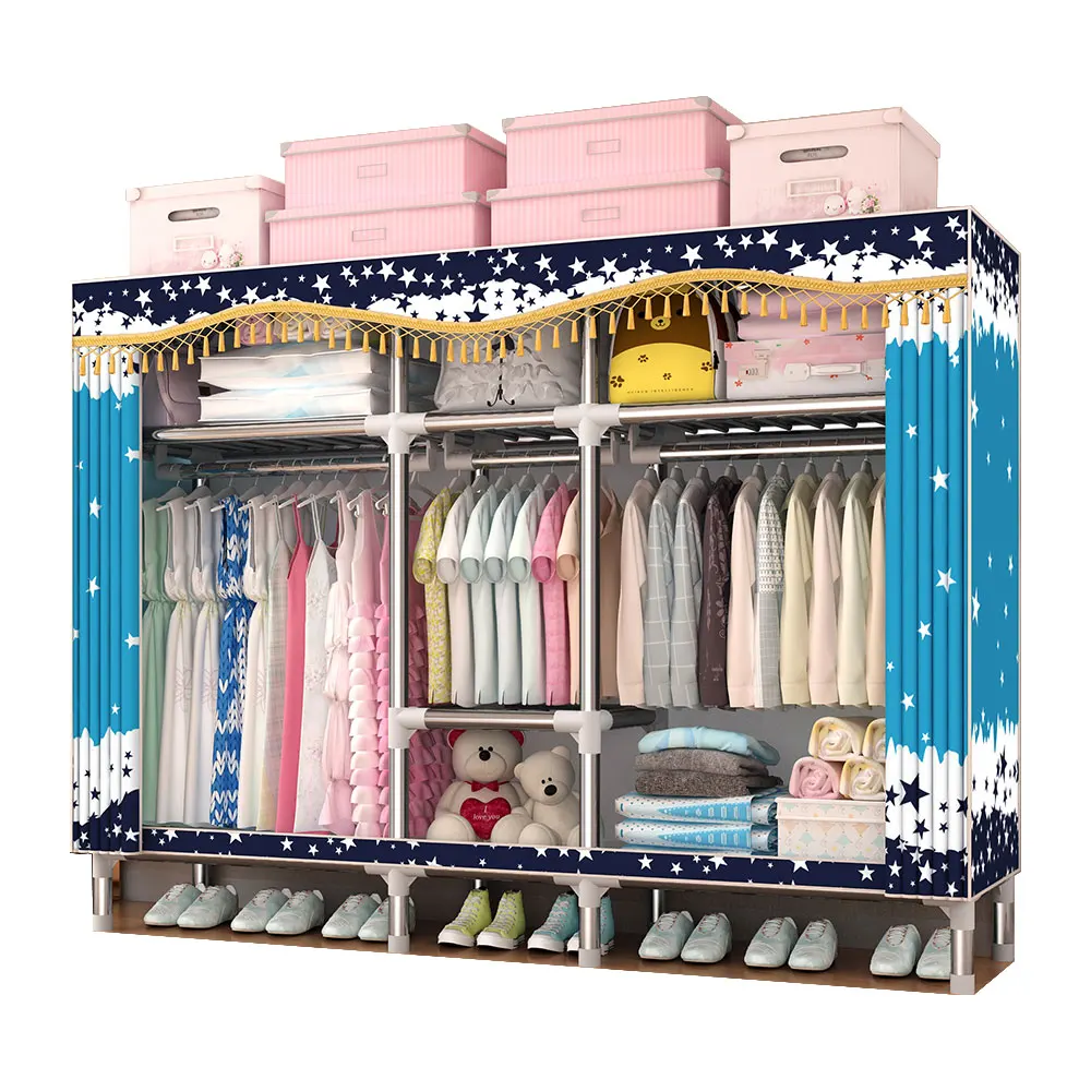 Современный складной шкаф из нетканого материала мебель для домашнего шкафа портативный дизайн маленькой спальни C1702