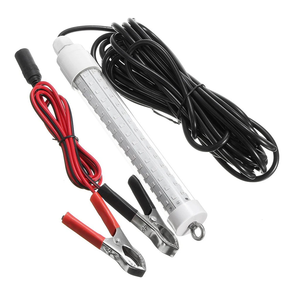 10W 12V Fishing Lure LED Light Underwater Boat Submersible Baits Bulb Fish Lamp