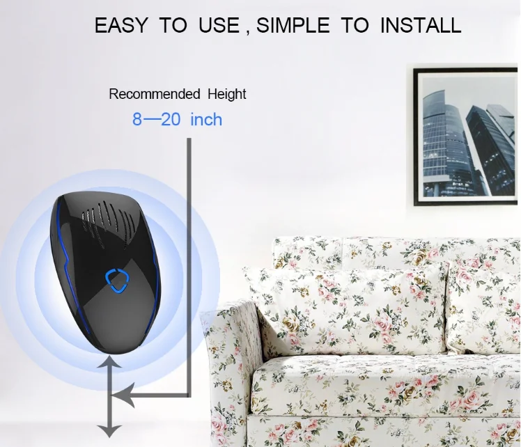 latest  design Getter Brand Electronic ultrasonic rat repellent high-power rat trap anti-rodent interference pest repeller