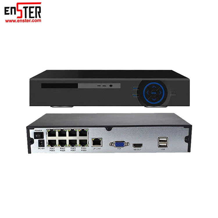 ENSTER 2019 новый 4 K H.265 POE NVR 4 канала цифровой видеомагнитофон для POE ip-камер