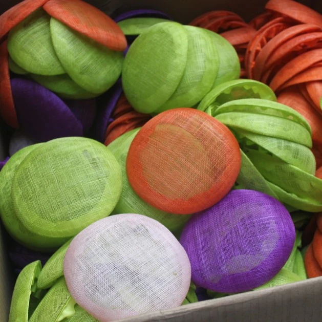 14*14cm Sinamay Round Base Millinery Base Hat Form For Making Women Fascinator Hat Headpiece Headwear