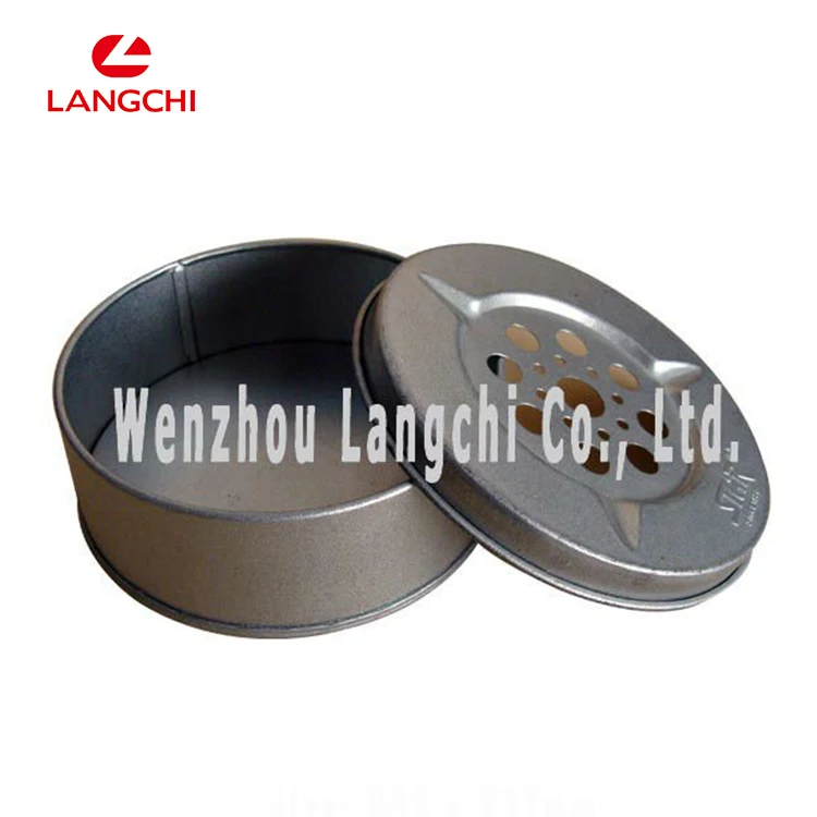 Изготовленная на заказ круглая жестяная Пряная коробка Металл пепельница завод