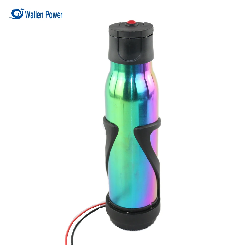 With USB color bottle type battery 36v 7ah li-ion battery 36v 7ah for ebike 500W