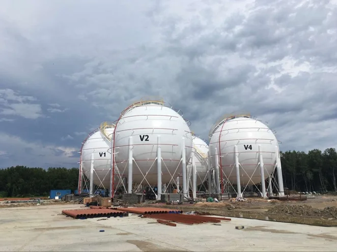 ASME 2000 tons 4000m3 4003.1m3 Butane Propne lpg gas storage sphere tank