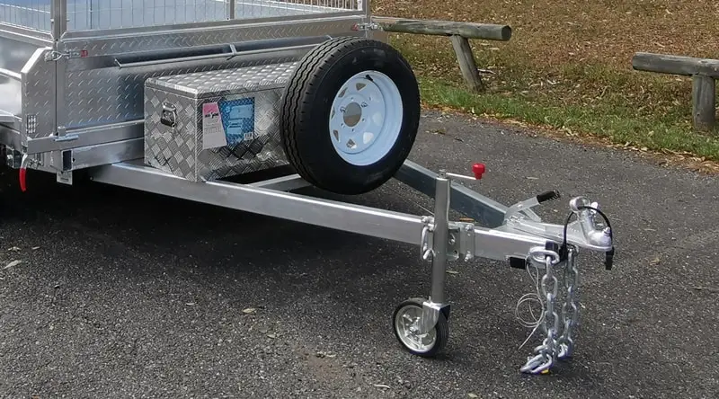 3.5T Hot Dipped Galvanised 10x5 Hydraulic Lowering Tipping Side Tipping Lifting Tipper Trailer