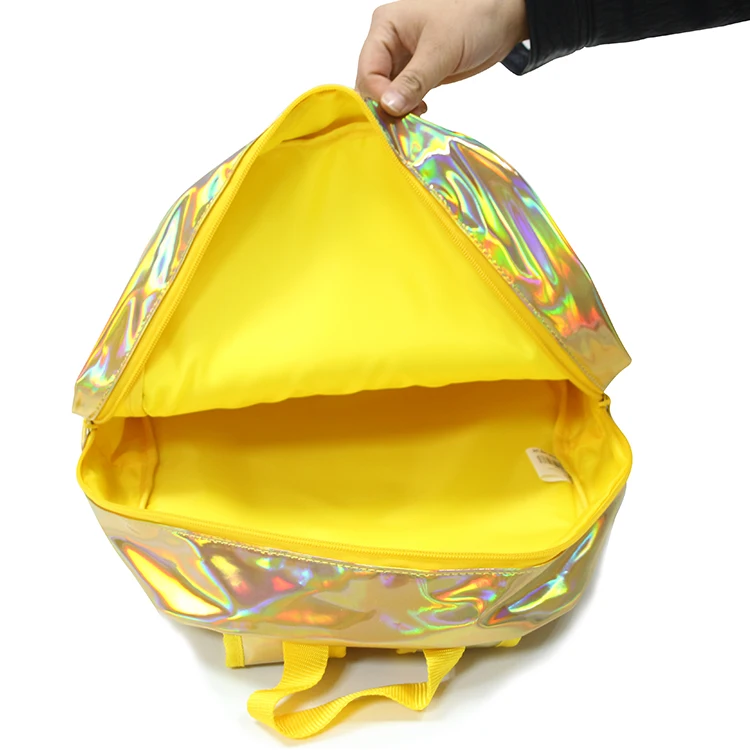 Shiny Fashion Cute Backpack New Holographic Waterproof Laser PU Leather School Bag