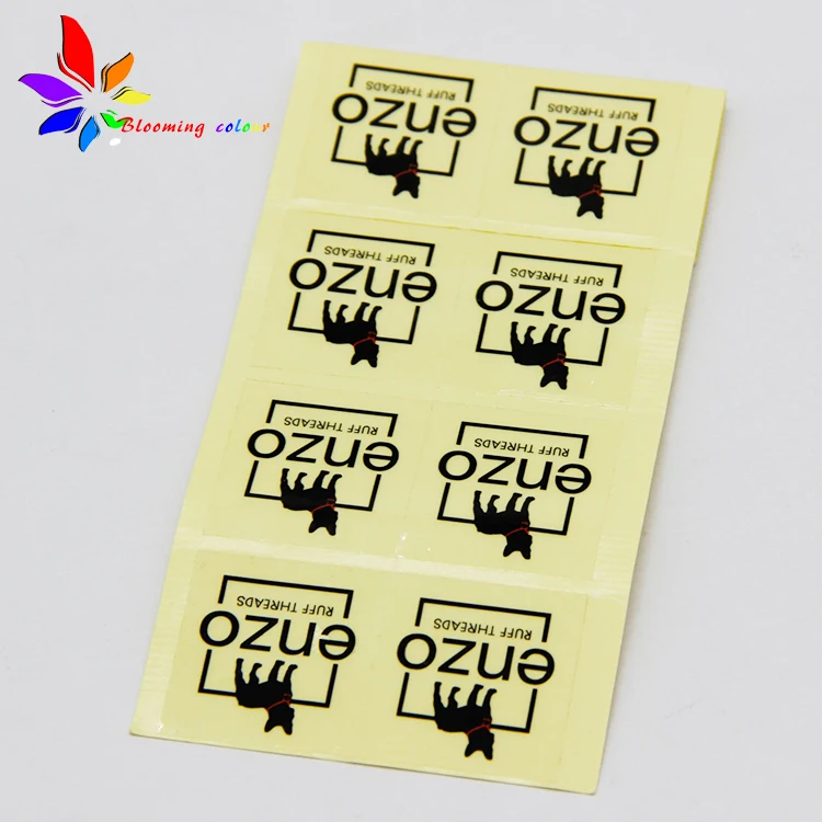 Custom printed clear transparent self adhesive label stickers