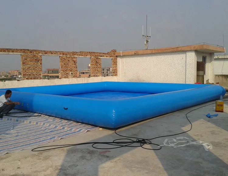 Sale 32feet Inflatable water pond 32oz PVC inflated pool for sale children swimming aqua pool