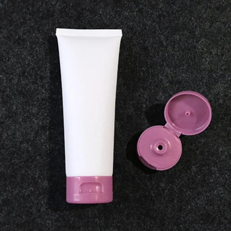100g White Frosted Facial cleanser soft tube 100ml matte Cosmetic cream Plastic Tube