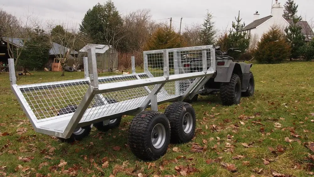 Offroad ATV Timber Utility Trailer / ATV Log Trailer Tow Behind