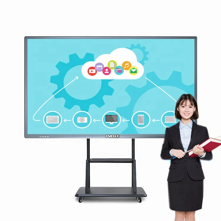 65 Inch Interactive Smart Whiteboard Touchscreen All In One Education Equipment