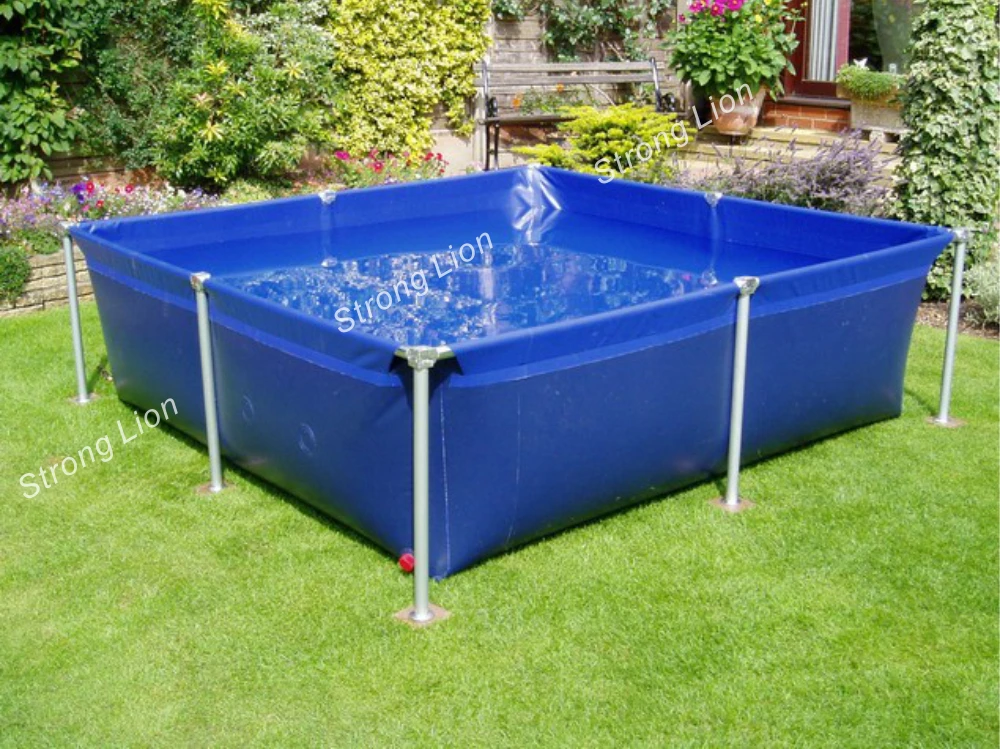 
Long Life Fish Farming Round Flexible Foldable PVC Tarpaulin Fish Tank 