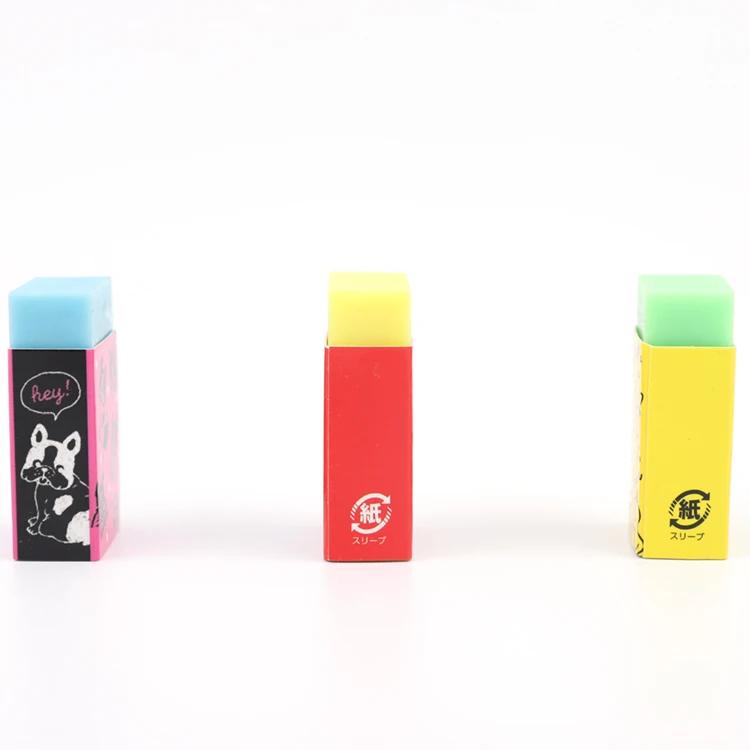 
Top Quality Customize Kids Students Animal Packaging Rubber Colors Giant Eraser For Kids 