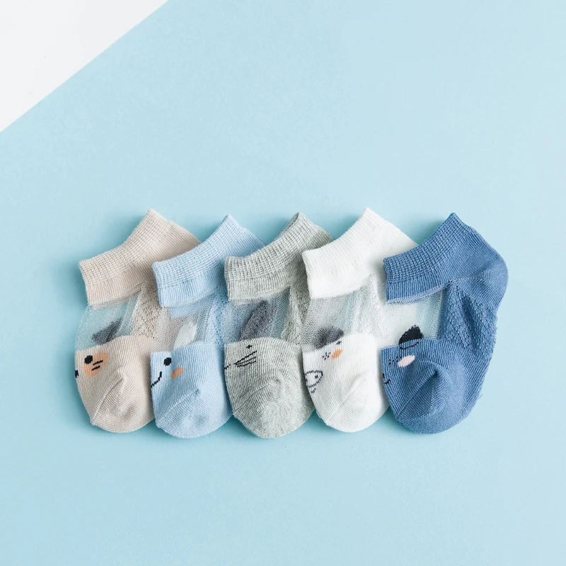 Solid candy color short cotton baby socks soft cute and breathable