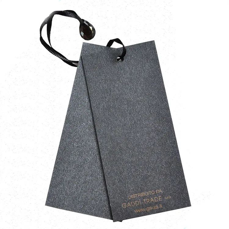 Promotion different types cheap fashion garment gold foil metal hang tag