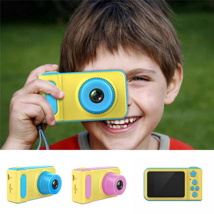 Mini Digital Camera 2 Inch kids Cartoon Cute Camera Toys Children Birthday Gift 1080P Toddler Toys camera