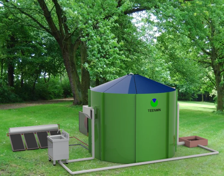 Abattoir offal waste treatment plant