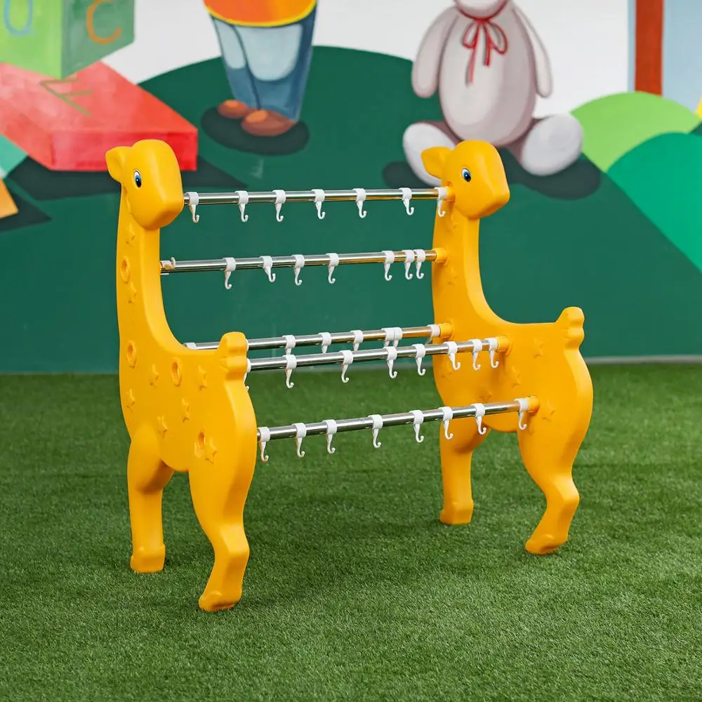 
Kindergarten plastic toy shelf indoor playground cute toys shelf for kids 