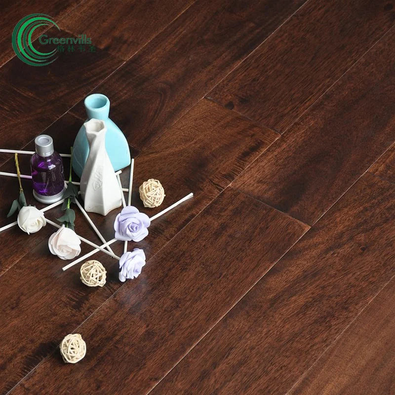China factory 122mm width acacia hardwood solid wood event flooring