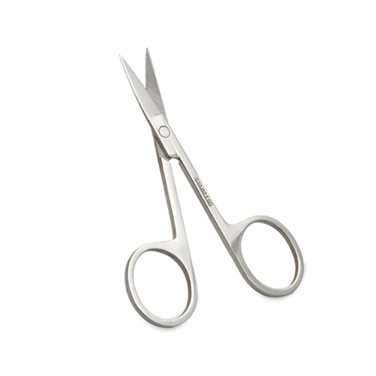 Professional Beauty Wholesale Custom Logo Eyelash Eyebrow Trimmer Makeup Scissors