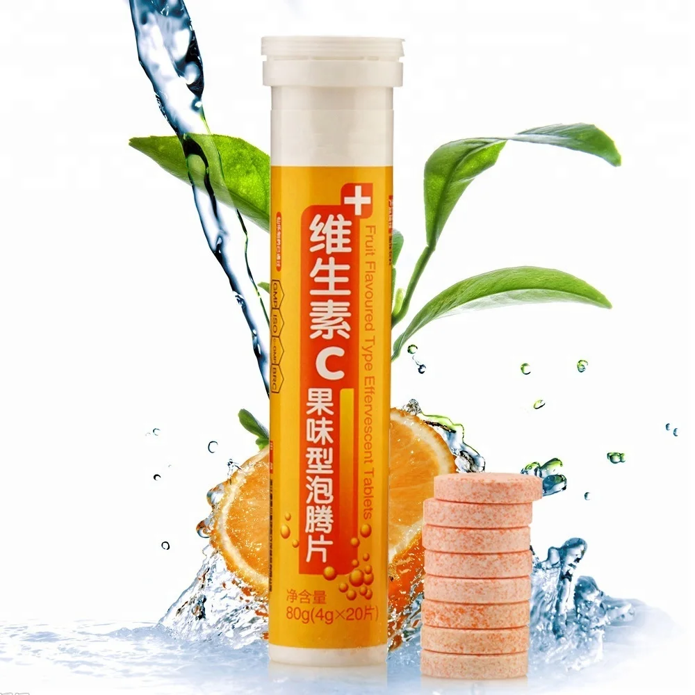 
Natural health effervescent tablet Vitamin C effervescent tablets 