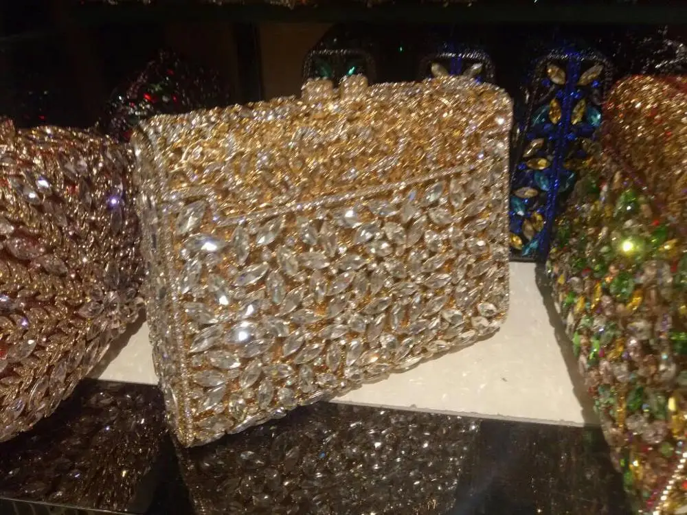 DB565 crystal bag clutches wedding evening purse