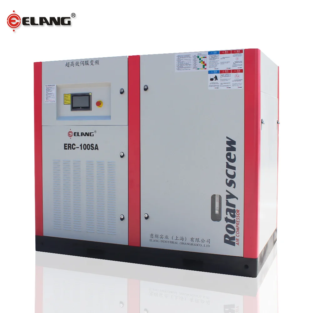 90KW Servo постоянным магнитом переменная скорость Винтовой Воздушный Компрессор Охладитель