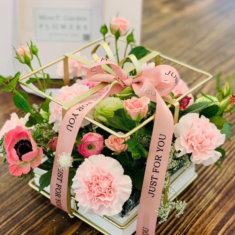 Декоративная лента из полиэстера для упаковки подарков на день Святого Валентина, 25 мм, 50 ярдов