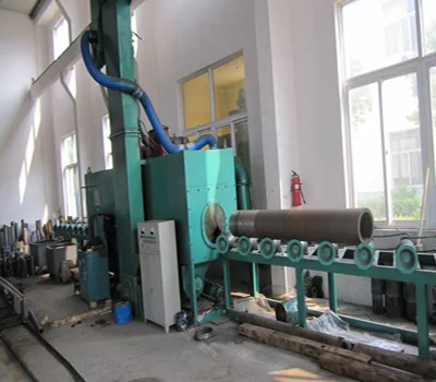 Professional steel pipe shot blasting machine, steel pipe inner and outer wall shot blaster