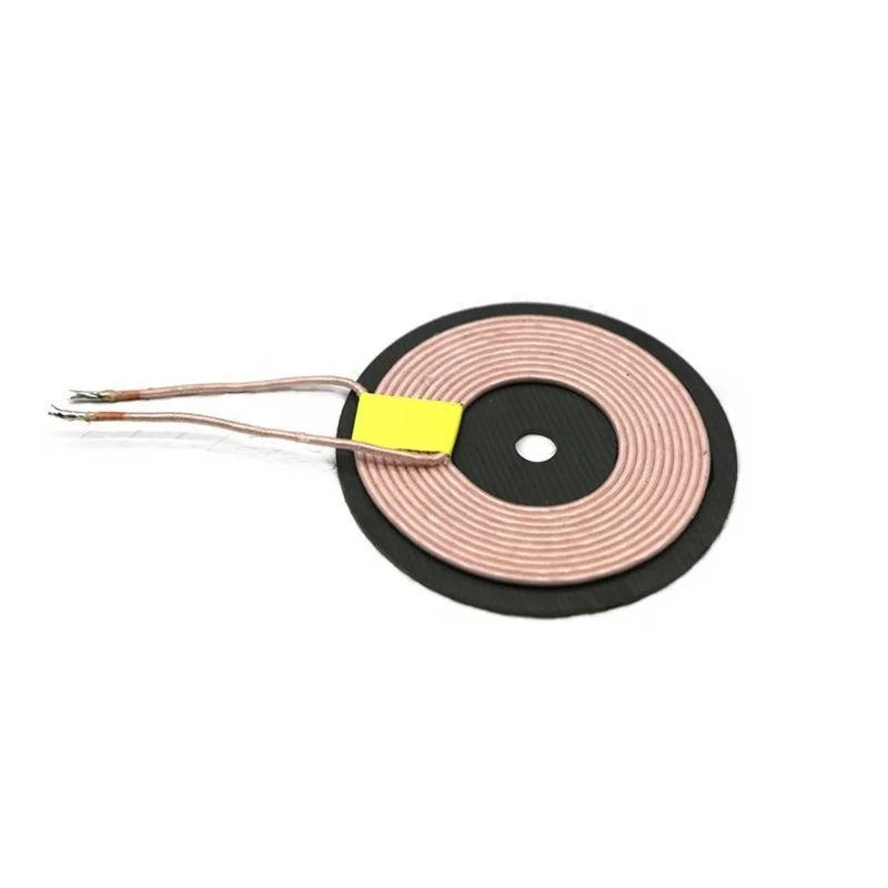 A11 Round Litz Wire Coil Wireless Charging Coil with Ferrite for Mobile Charger