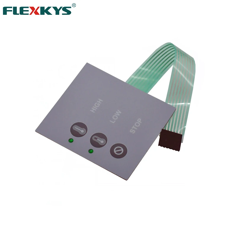 тиснением металлический купол тактильный светодио дный светодиодный мембранный переключатель для стиральной машины