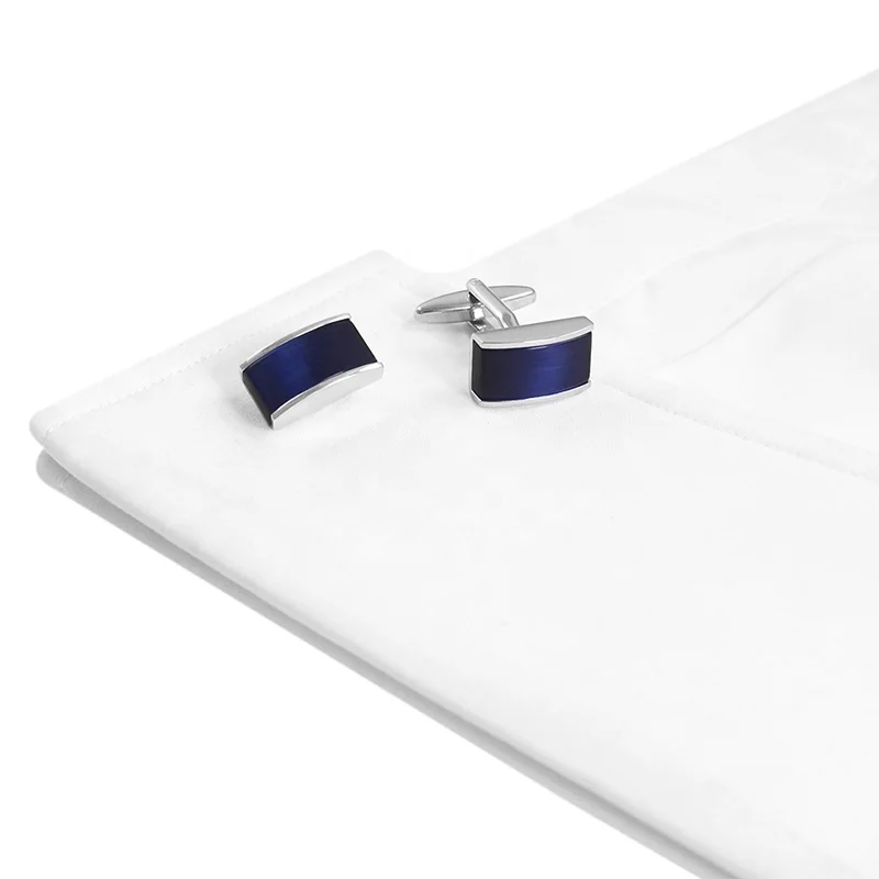 Luxury Blue Stone Cufflinks for Men, Manufacturer wholesale custom Jewelry