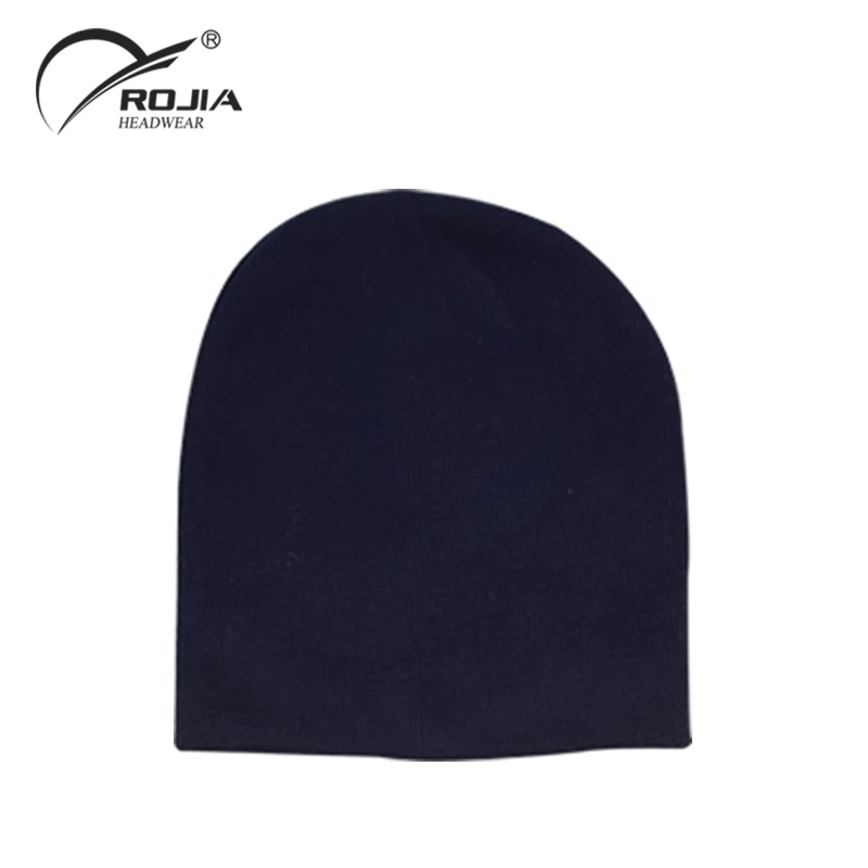 Advertising Promotions Unisex Custom Logo Embroidery Winter Knitted Beanie