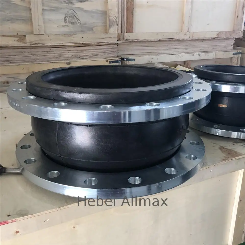 Гибкая Фланцевая стальная Соединительная муфта большого размера для трубопровода, Антивибрационная резиновая муфта с одним шаром