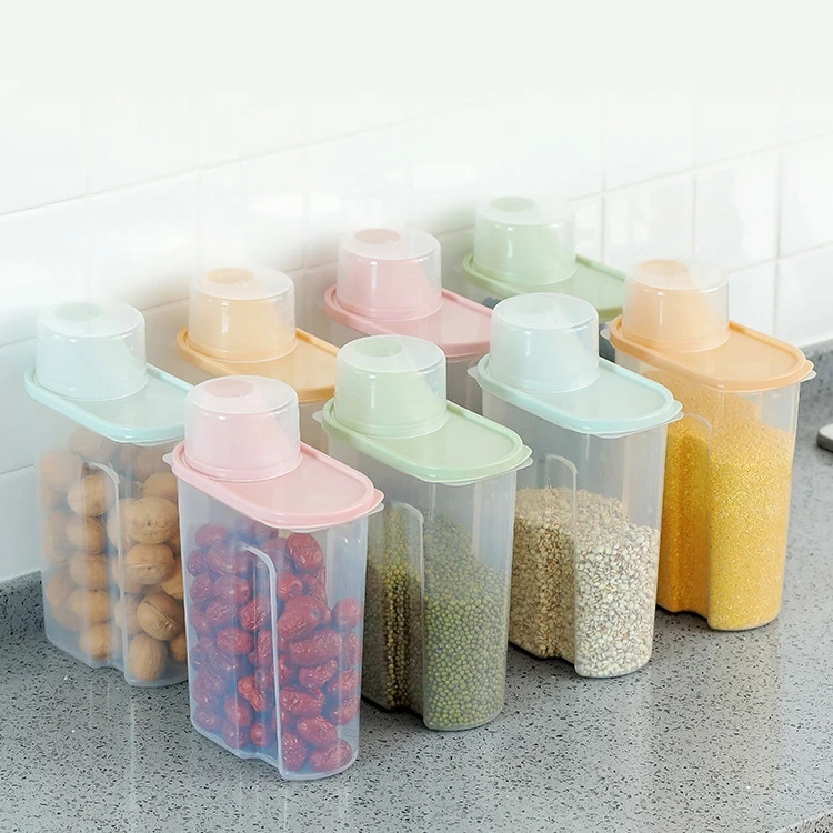 Amazon hot sale plastic moisture-proof sealed food and grain storage box Cereal Grain Bean Rice Storage Container Box