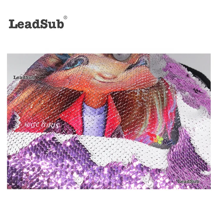 Magic Tote Glittering bag Reversible Sequin Drawstring Backpacks Bling Shining Sport Shoulder Bags for heat press transfer