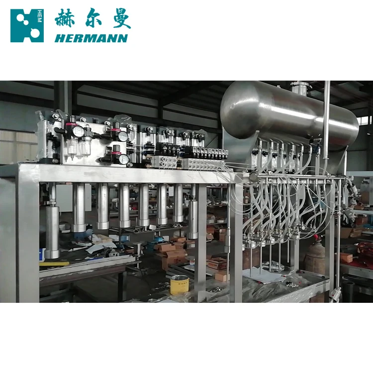 Unit rinse-fill-close beer filling machine